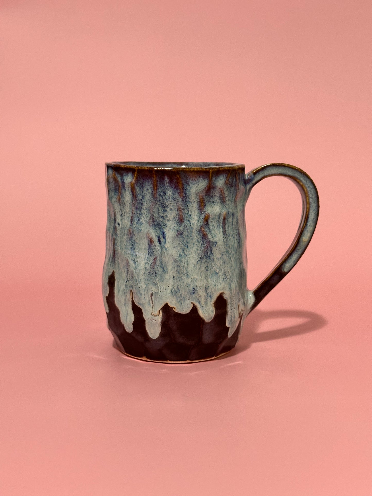 Diamond purple blue mug