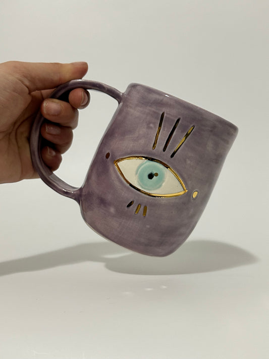 Eye mug purple 23