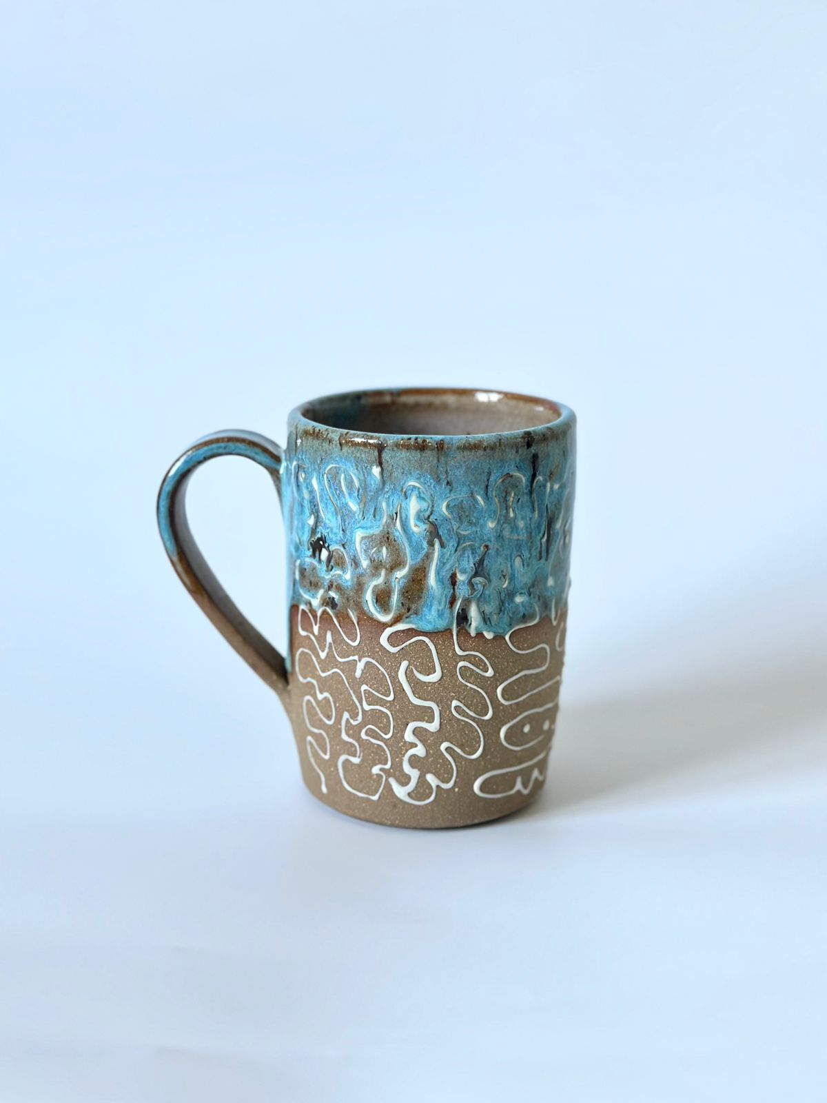 Garabato toast blue mug